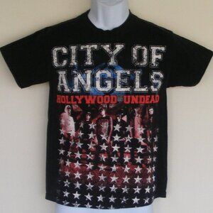 HOLLYWOOD UNDEAD Band Tshirt, S Jr, City of Angels,  Black